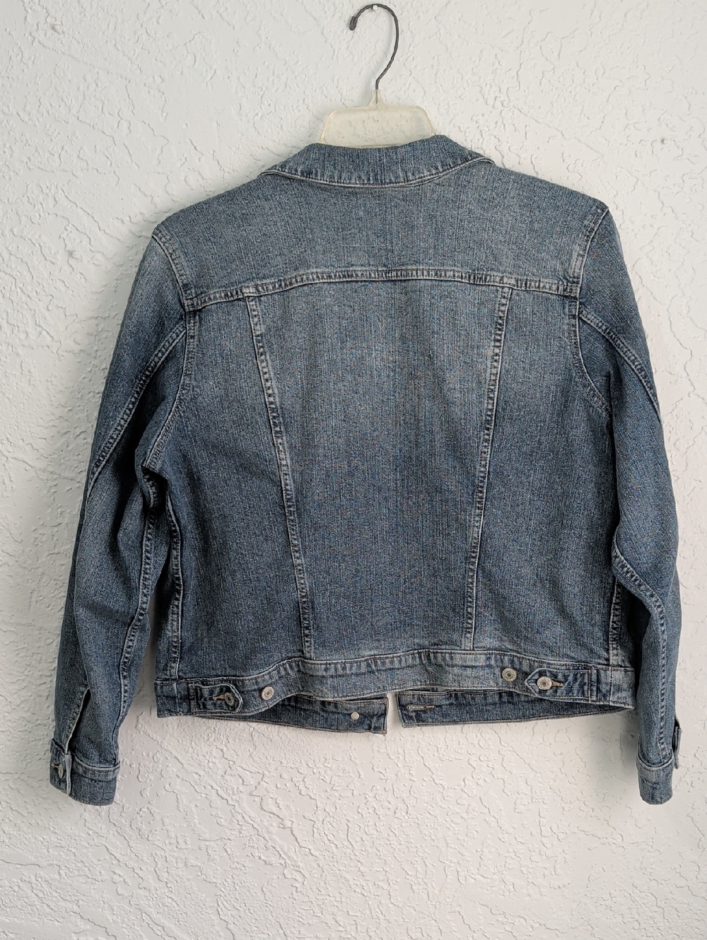 Ladies Lucky Brand Vintage Wash Blue Denim Jacket | Size XL - Picture 7 of 9